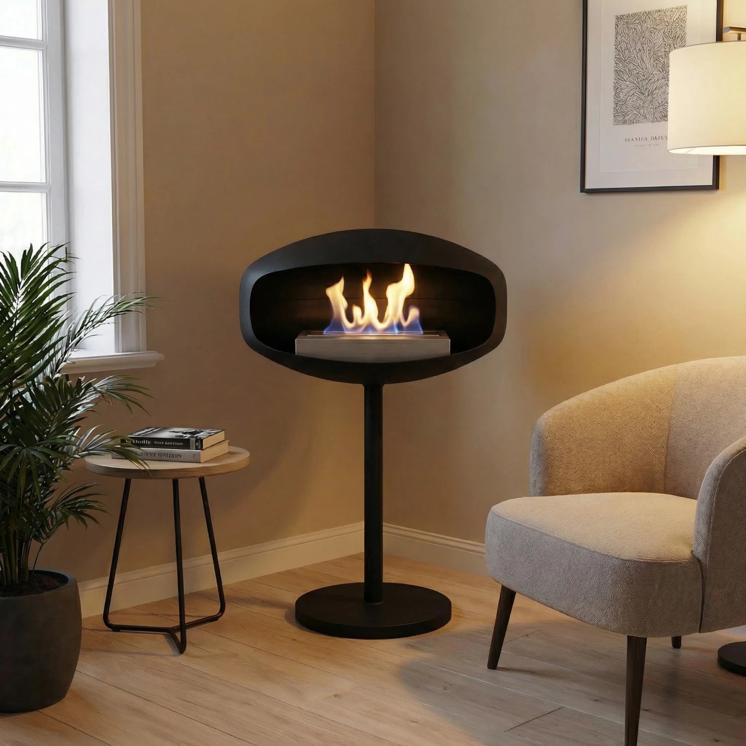 Freestanding biofire UFO-50 from Hein & Haugaard