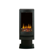 British Fires Bramshaw Pedestal - Freestanding Electric Fireplace in Wood Stove Design
