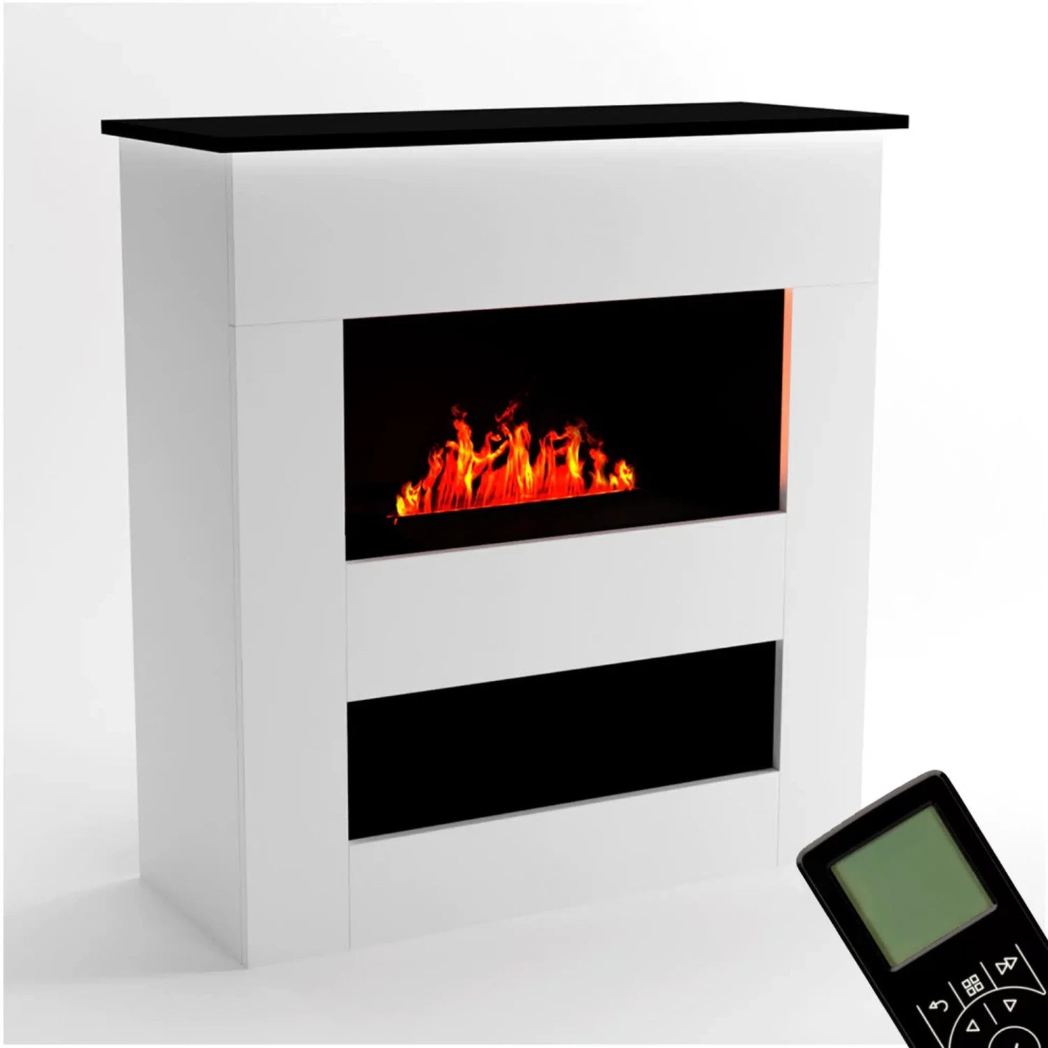 Brecht White - OMC 600 | Freestanding Water Vapour Fireplace
