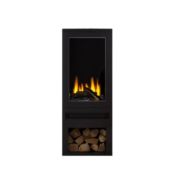British Fires Bramshaw - Freestanding Electric Fireplace with Log Storage