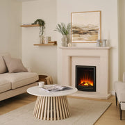 Sway Classic Electric Fireplace with Black/Nickel Front Panel – Built-in Electric Fireplace