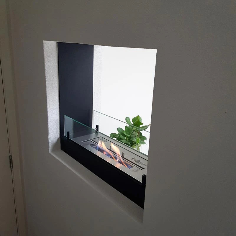 Tvåsidig etanolkamin för inbyggnad - 60 cm