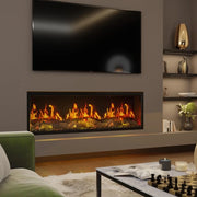 ACR Seren 130 built-in electric fireplace designed for media wall installation