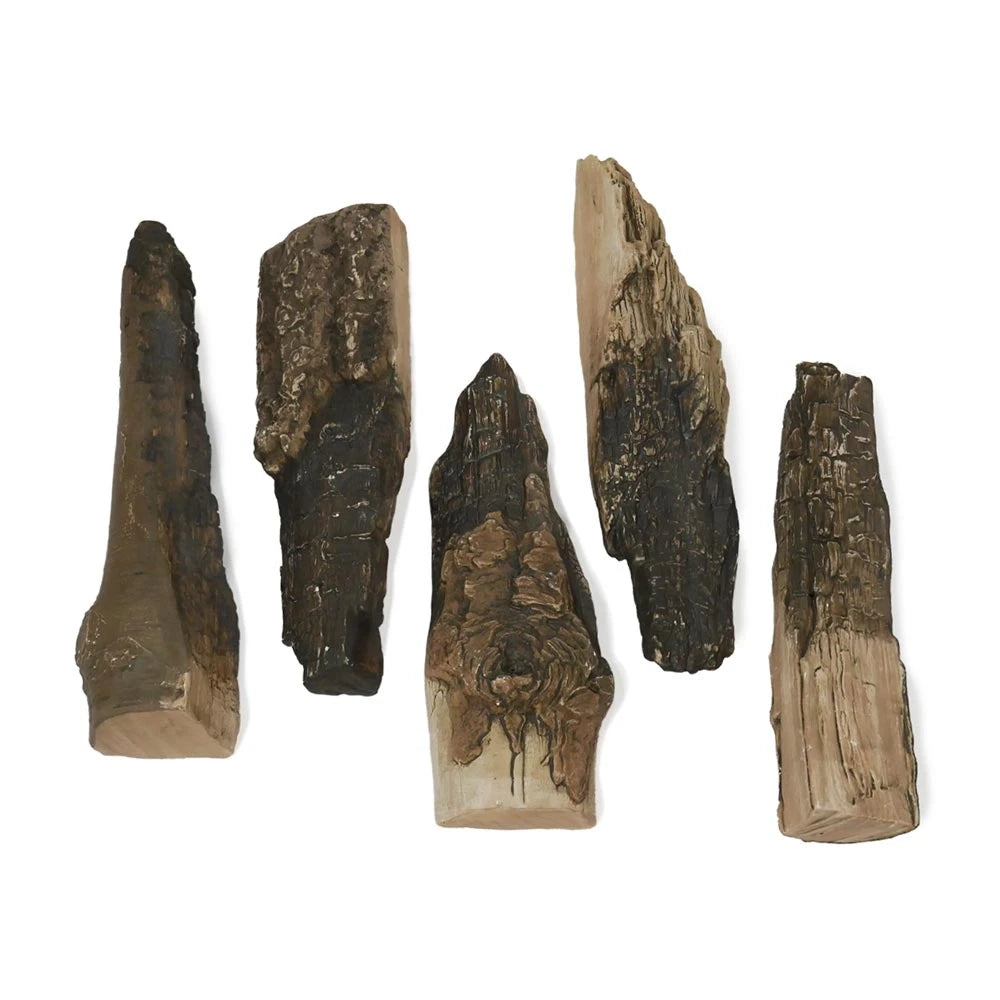 Realistiska Keramiska Dekorationsved - 5-pack