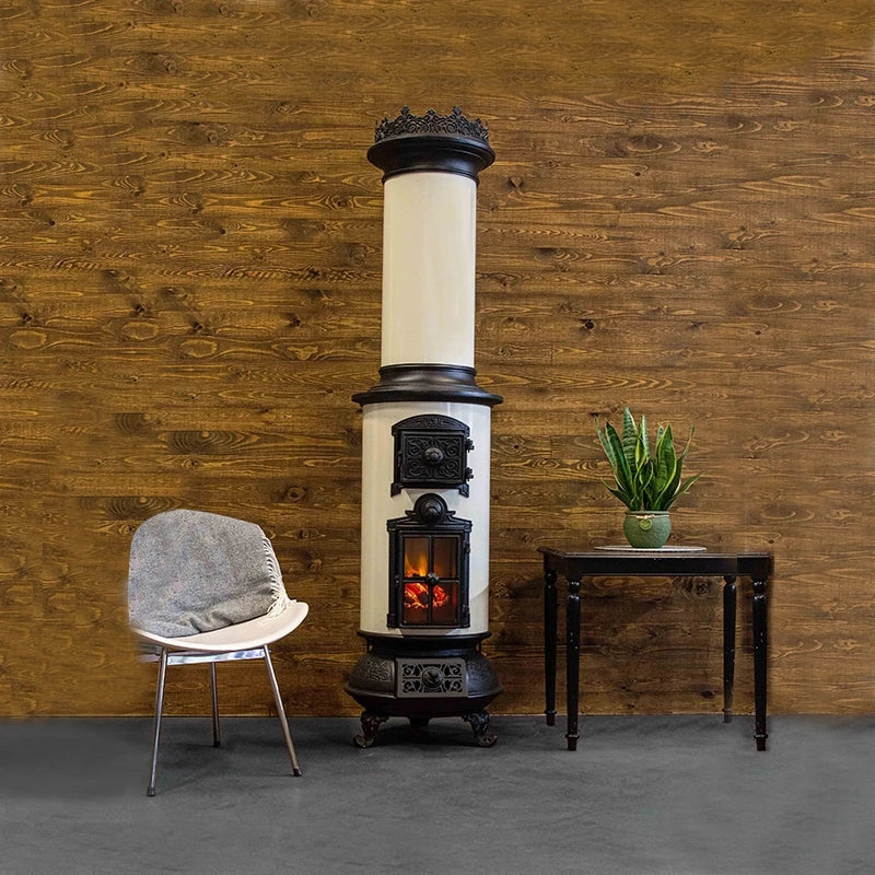 Classic Electric Fireplace – White