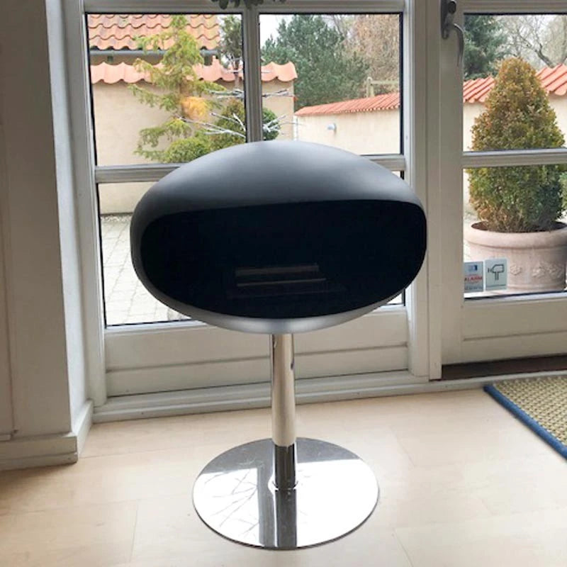 Cocoon Pedestal Matt Svart - Stål