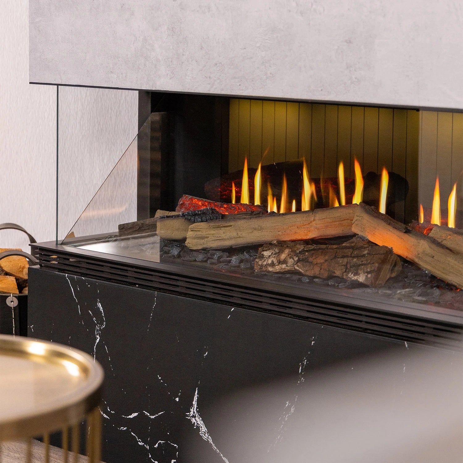 Vista 130 III - 3-sided Built-In Electric Fireplace