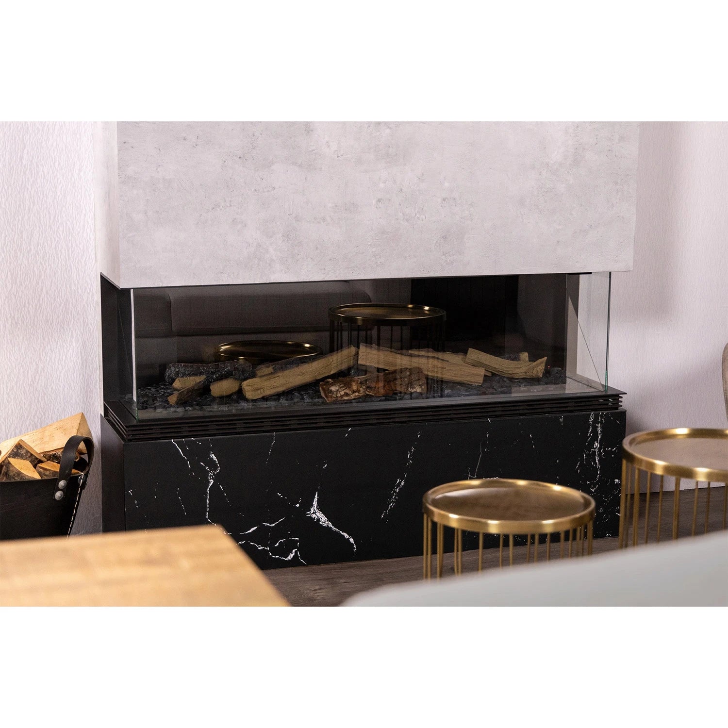 Vista 130 III - 3-sided Built-In Electric Fireplace