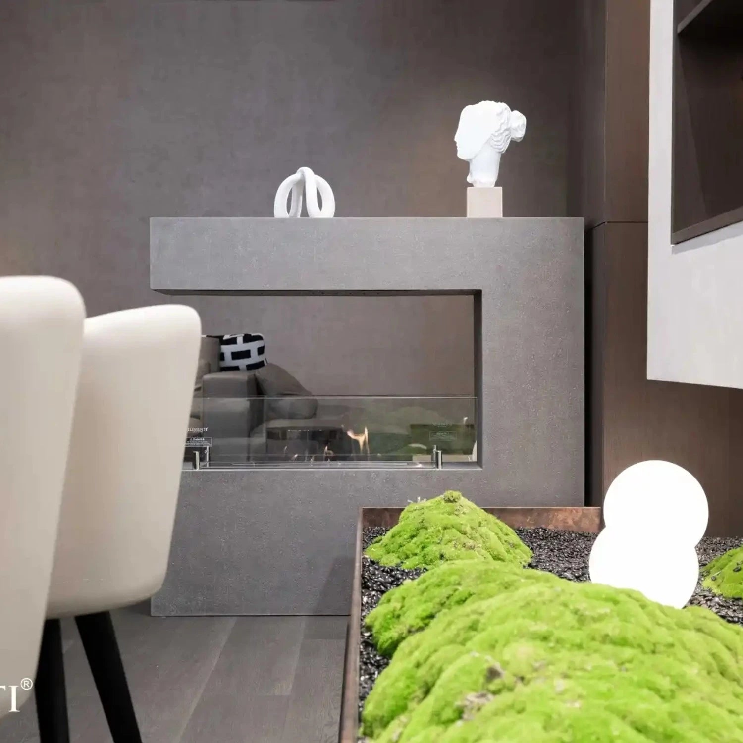 Rotterdam Bioethanol Fireplace – Space Grey