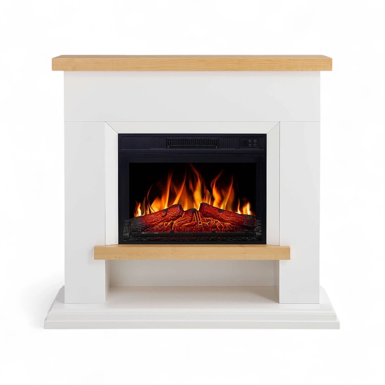 Shelford Freestanding Electric Fireplace - White