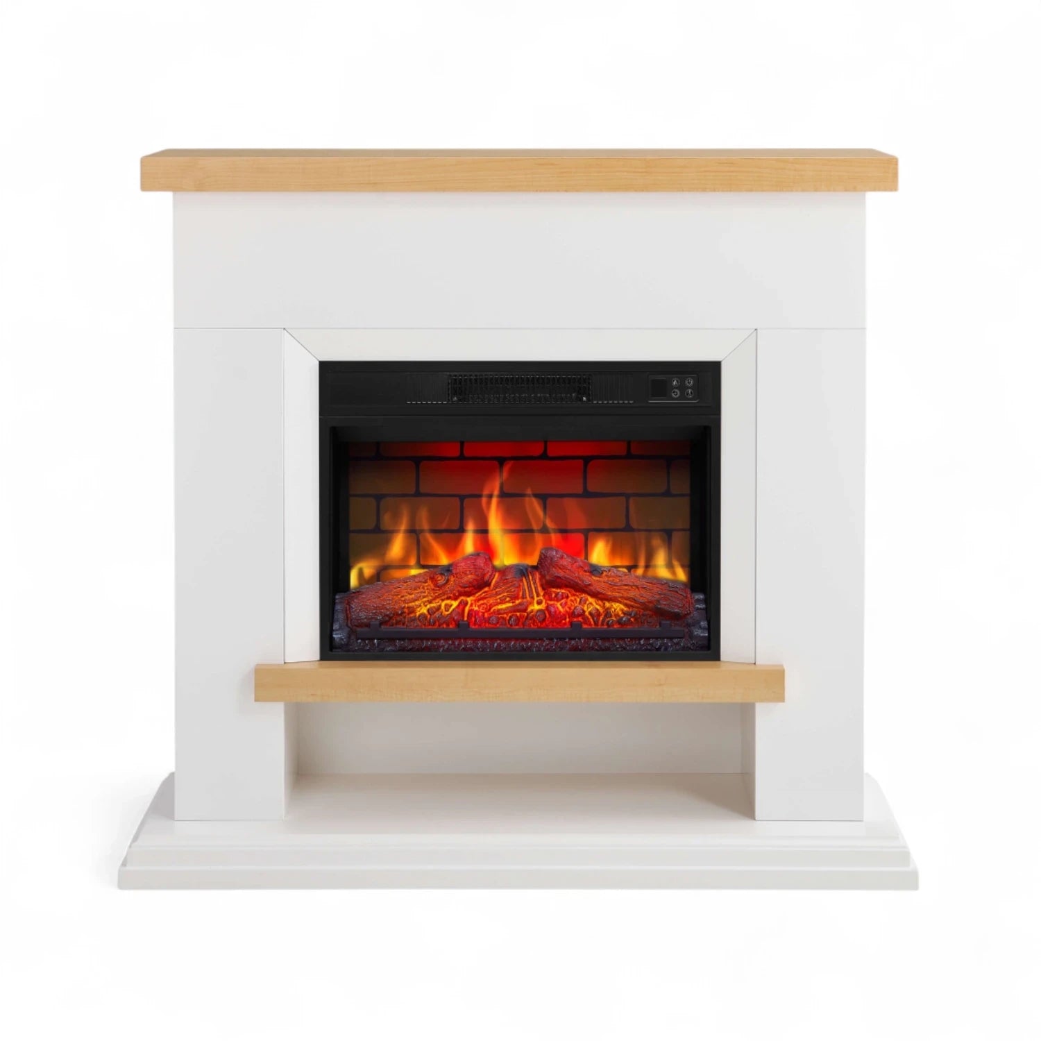 Shelford Freestanding Electric Fireplace - White