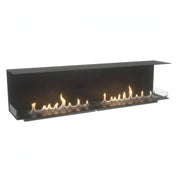 Foco Three 2300 with manual bioethanol burners, lit flame