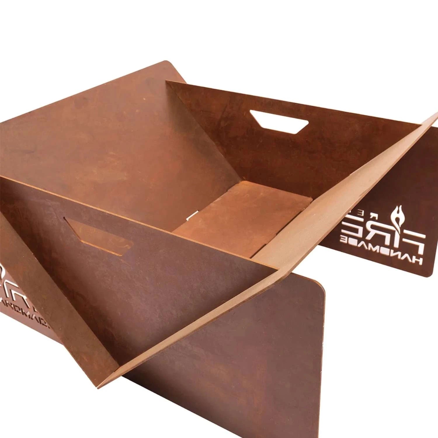 V-Shaped Fire Bowl - Rust