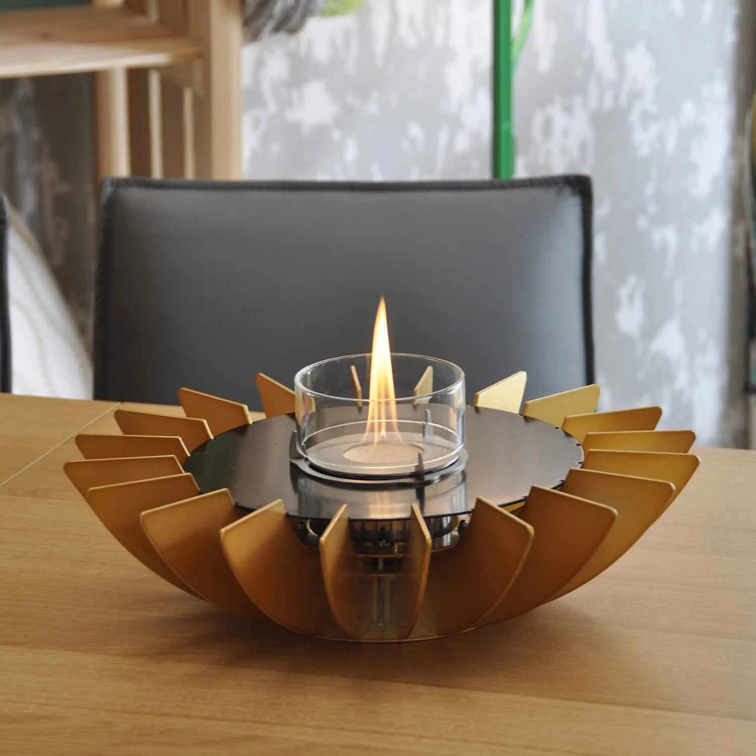 Cosmo Table Fireplace - Golden GlammFire