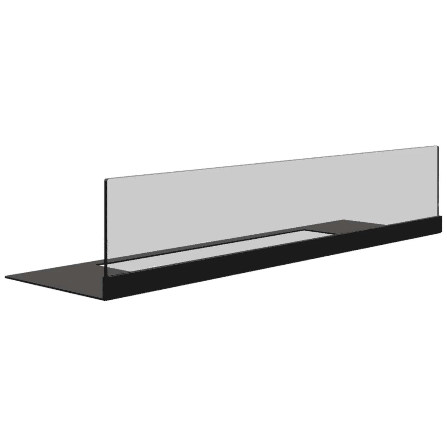 Glazing for Vertical Wall Bio Fireplace