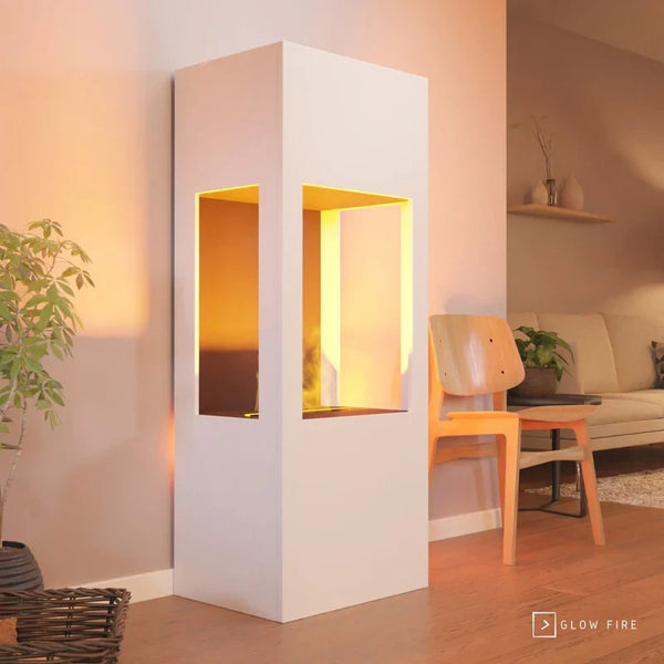 Böll White - OMC 400 | Freestanding Water Vapour Fireplace
