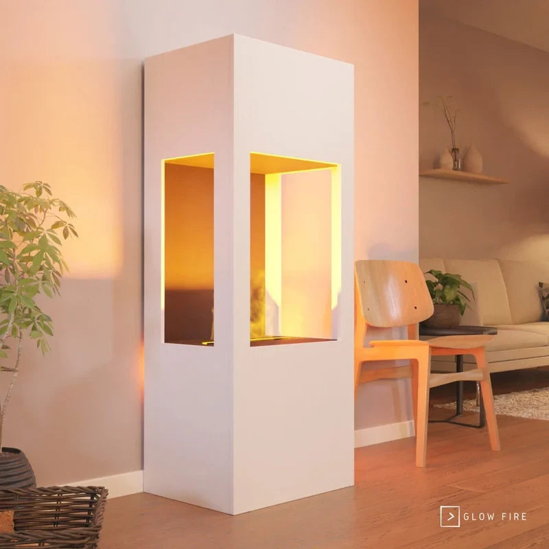 Böll White - OMC 400 | Freestanding Water Vapour Fireplace