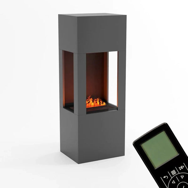 Böll Grey - OMC 400 | Freestanding Water Vapour Fireplace