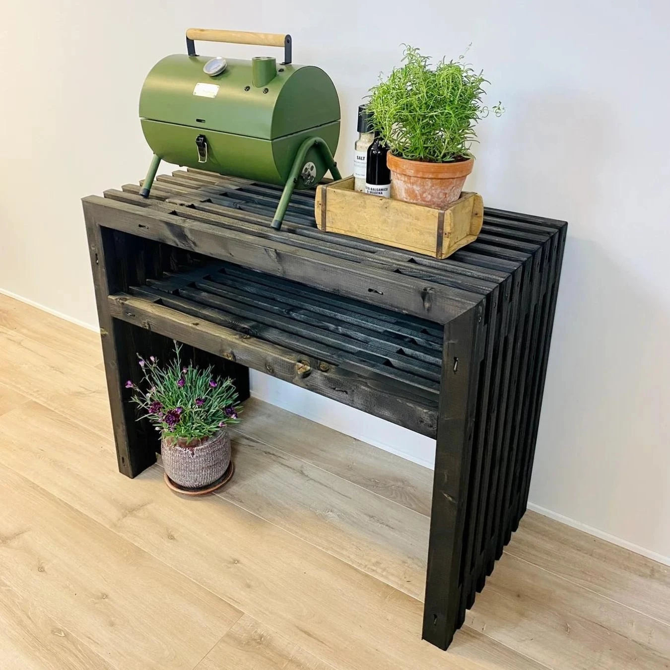 Kabeltromlen Rustic Grill Table - Black - 100 cm