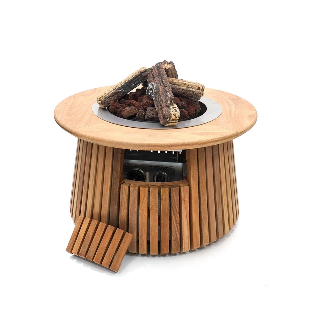 Lagune Rund 60 Teak – Rund Gasolbord