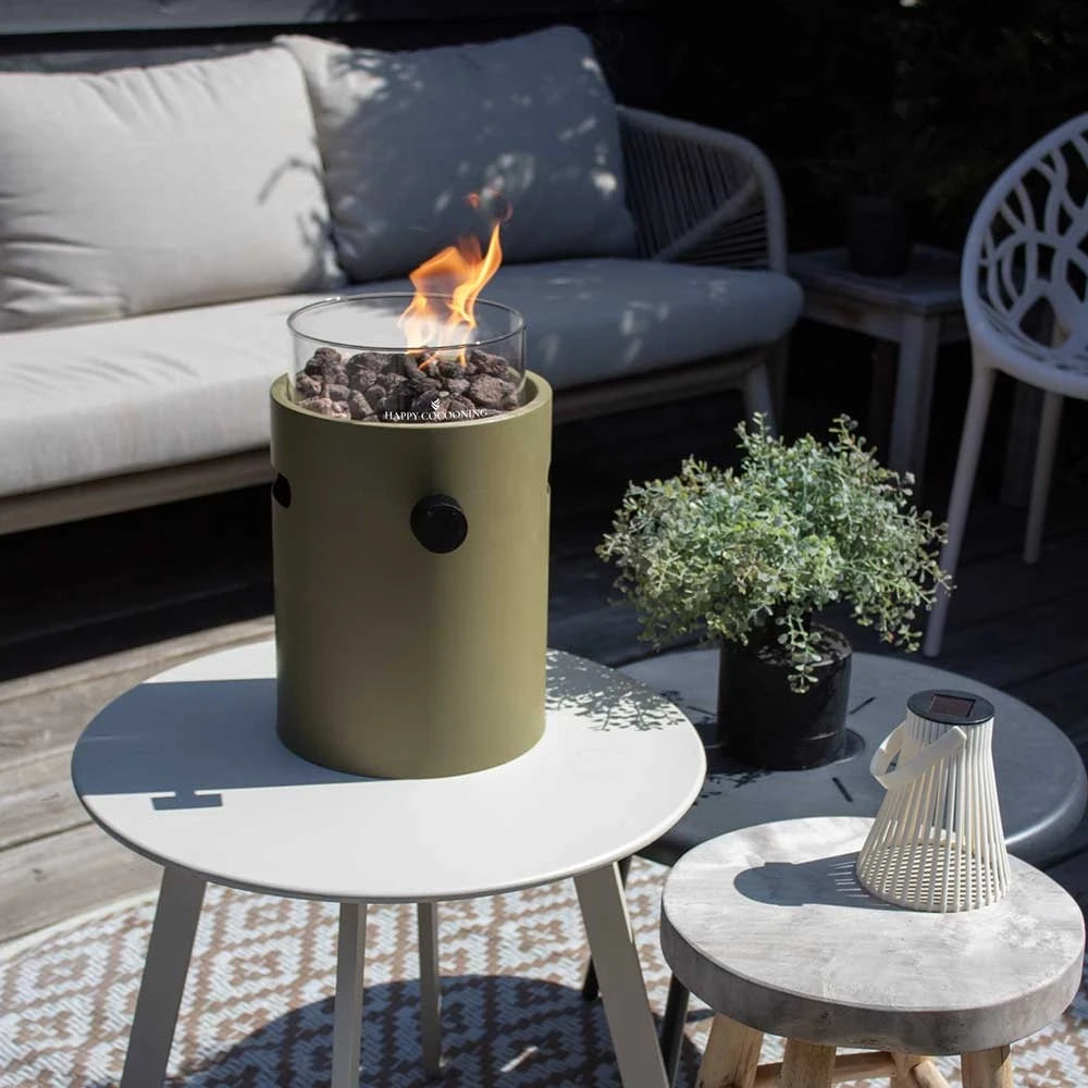 Lumi Olive Green – Tabletop Gas Fireplace
