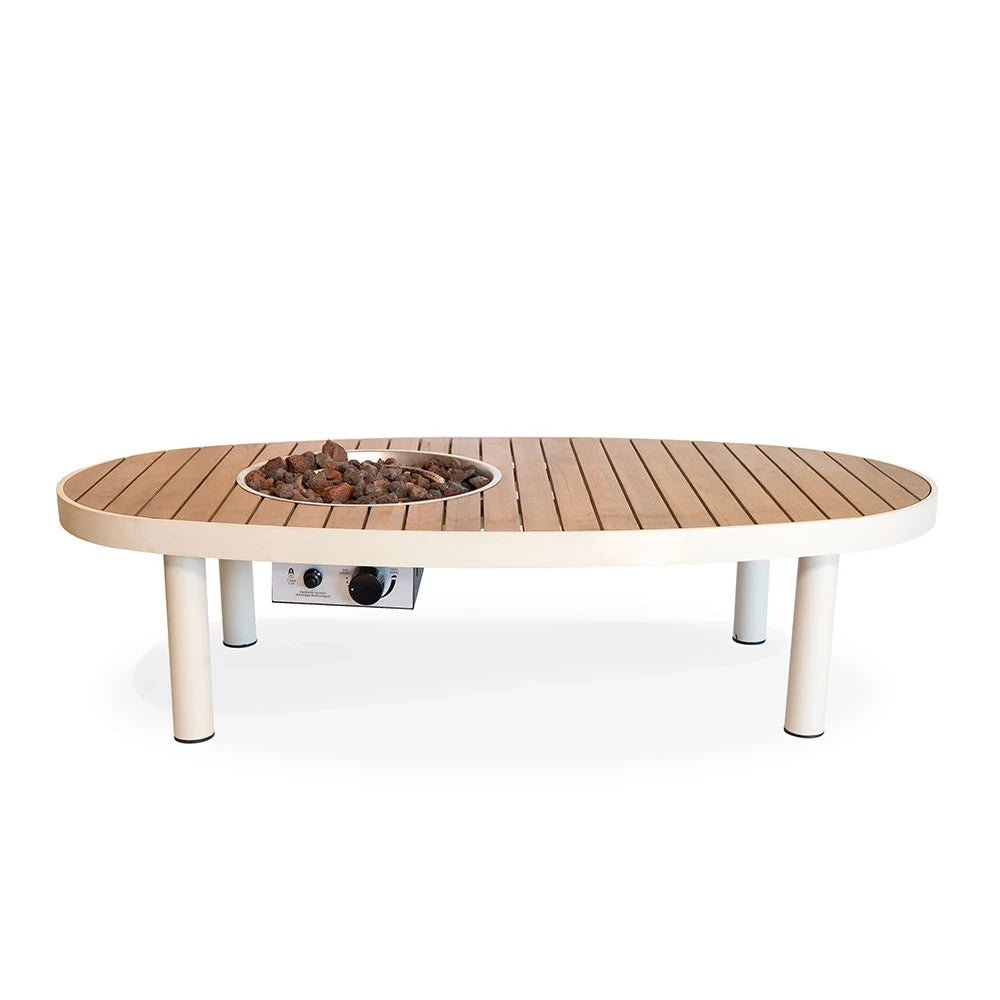 Riviera 140 Oyster Beige – Ovalt gasoleldsbord