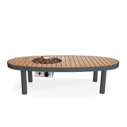 Riviera 140 Smokey Anthracite – Ovalt gasoleldsbord
