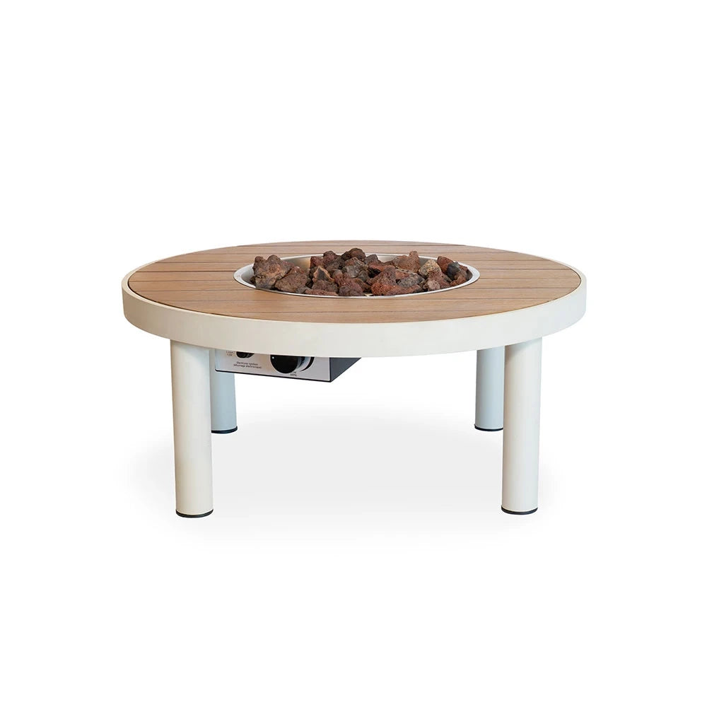 Riviera 80 Oyster Beige – Runt gasoleldsbord
