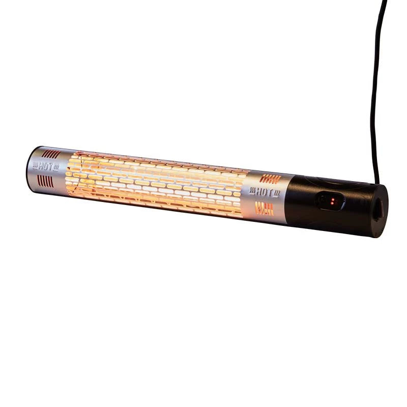 Patio Heater Wall-mounted 1500 W, Black Remote