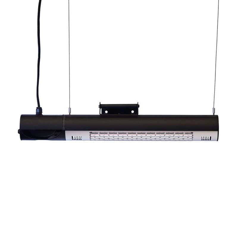 Patio Heater Wall-mounted 1500 W, Black Remote