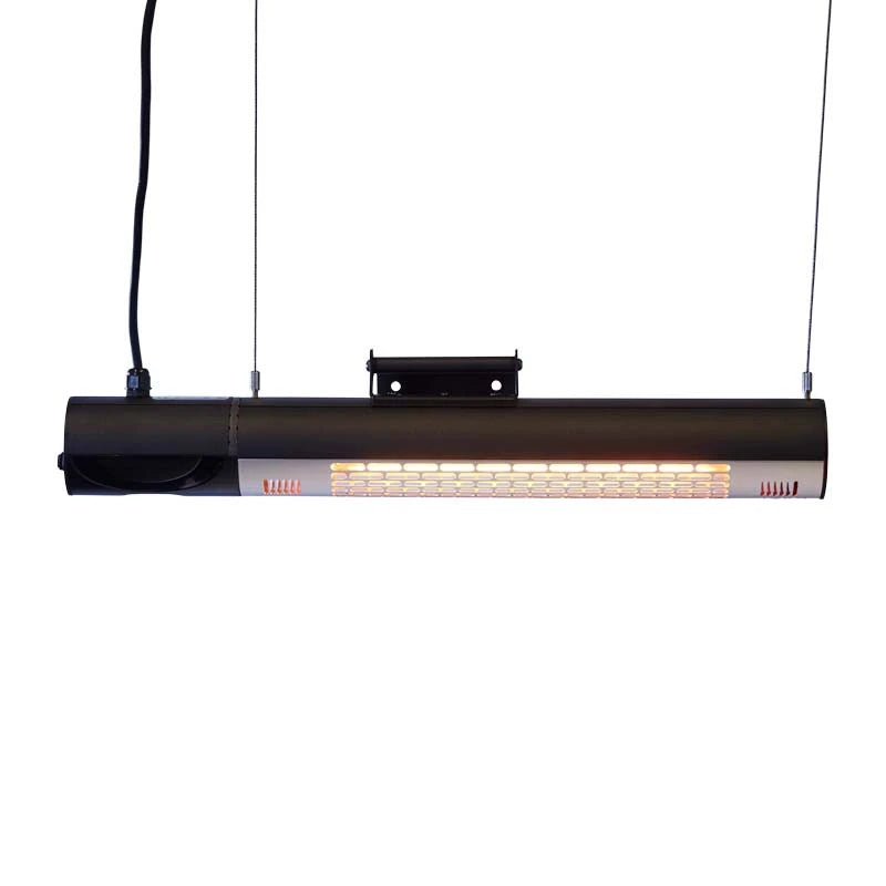 Patio Heater Wall-mounted 1500 W, Black Remote
