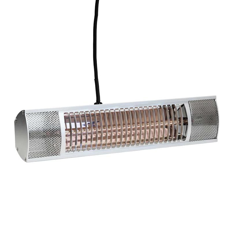 Terrassvärmare väggmodell 1500 W 51 cm, silver