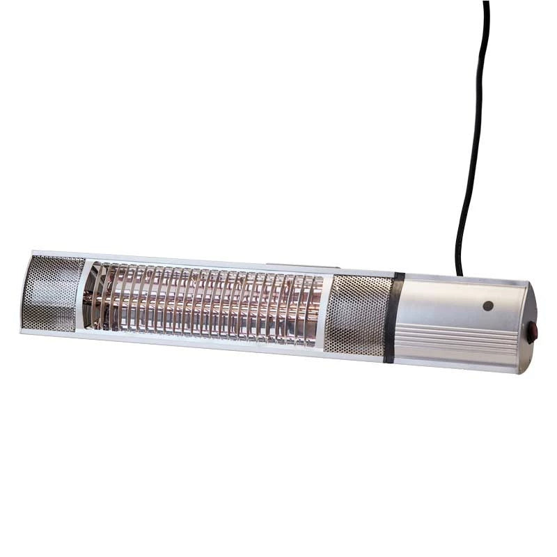 Patio Heater Wall-mounted 500-1000-1500 W, Silver