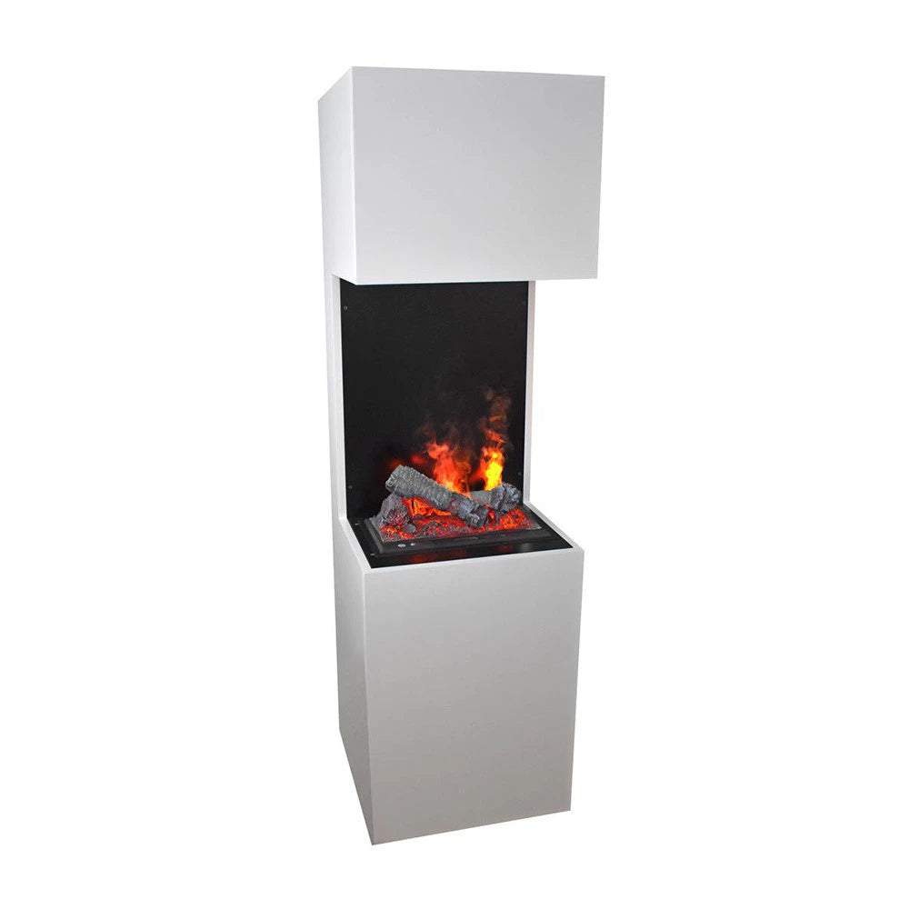 Beethoven White - OMC 600 | Opti-myst Fireplace