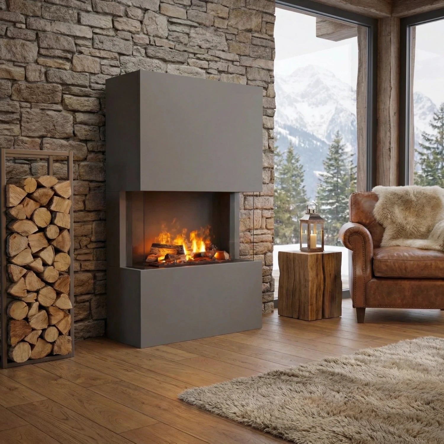 Tucholsky 3-sided Grey - OMC 600 | Freestanding