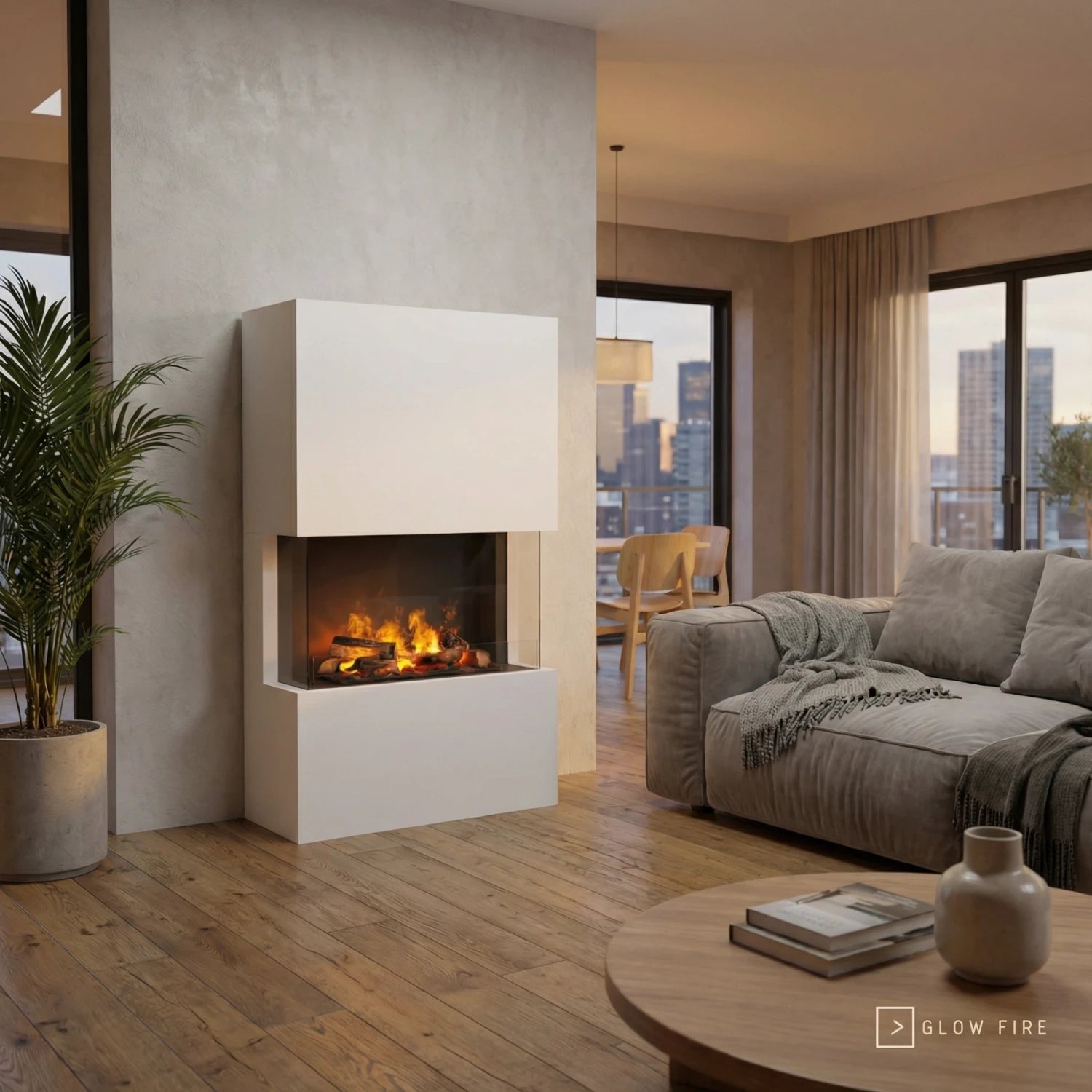 Tucholsky 3-sided White - OMC 600 | Freestanding