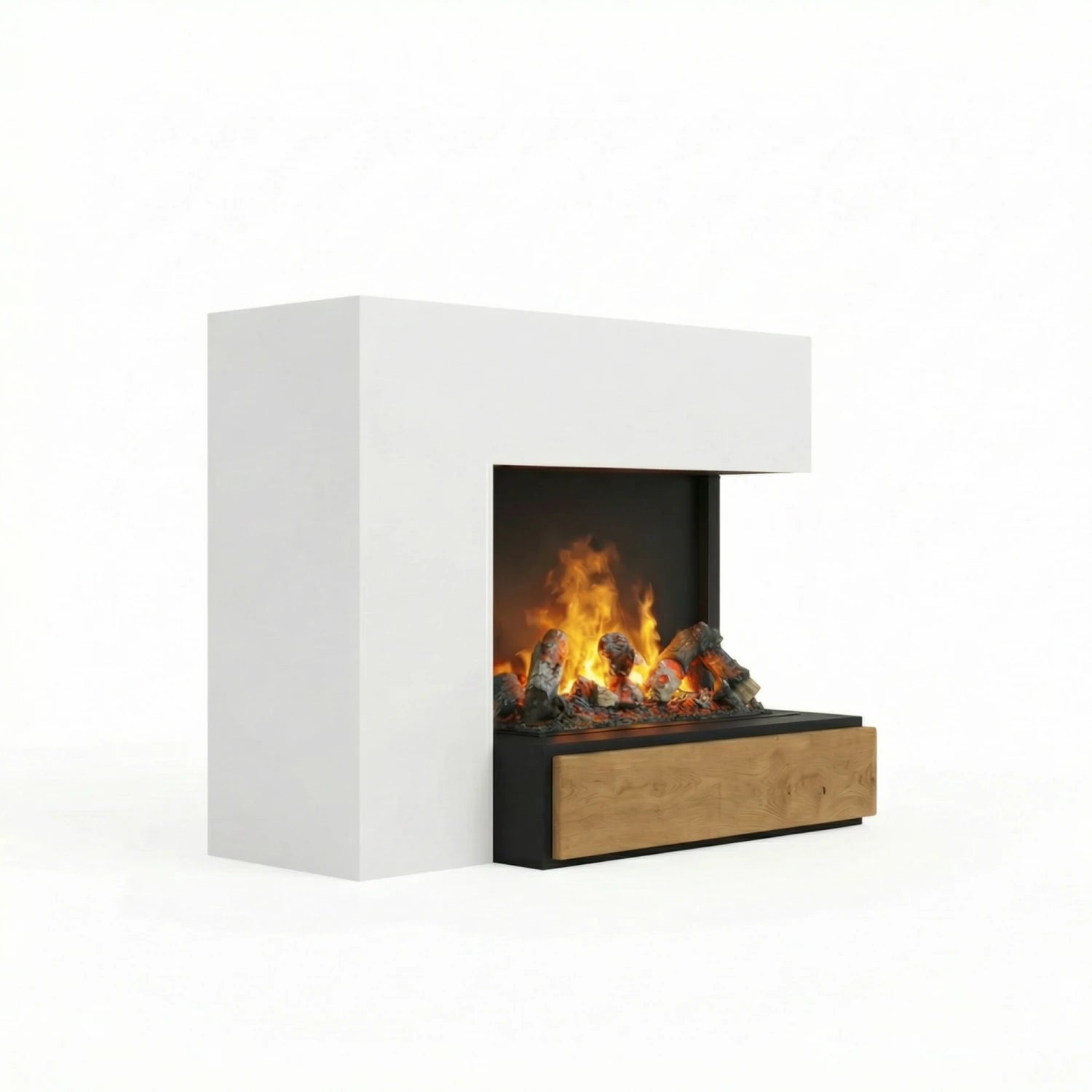 Planck Right-Sided - OMC 600 | Freestanding Water Vapour Fireplace