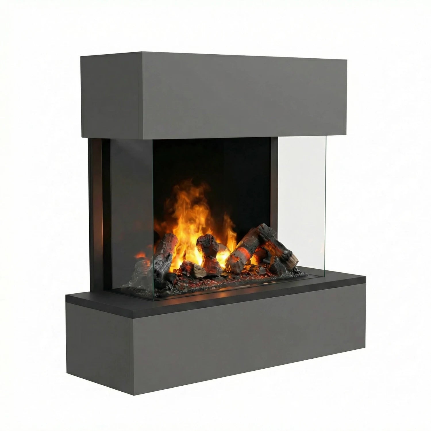 Hölderlin Grey - OMC 600 | Wall-mounted Water Vapour Fireplace