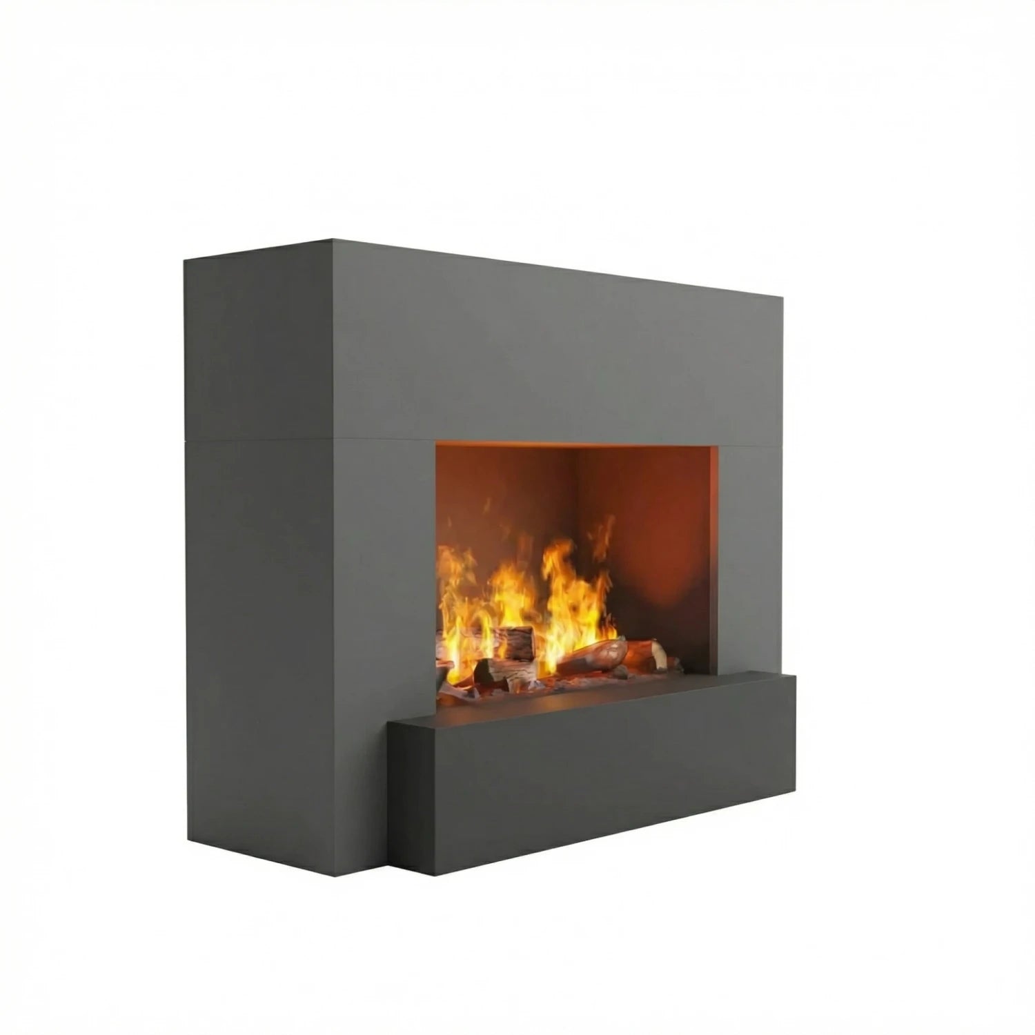 Hauptmann Grey - OMC 600 | Freestanding Water Vapour Fireplace