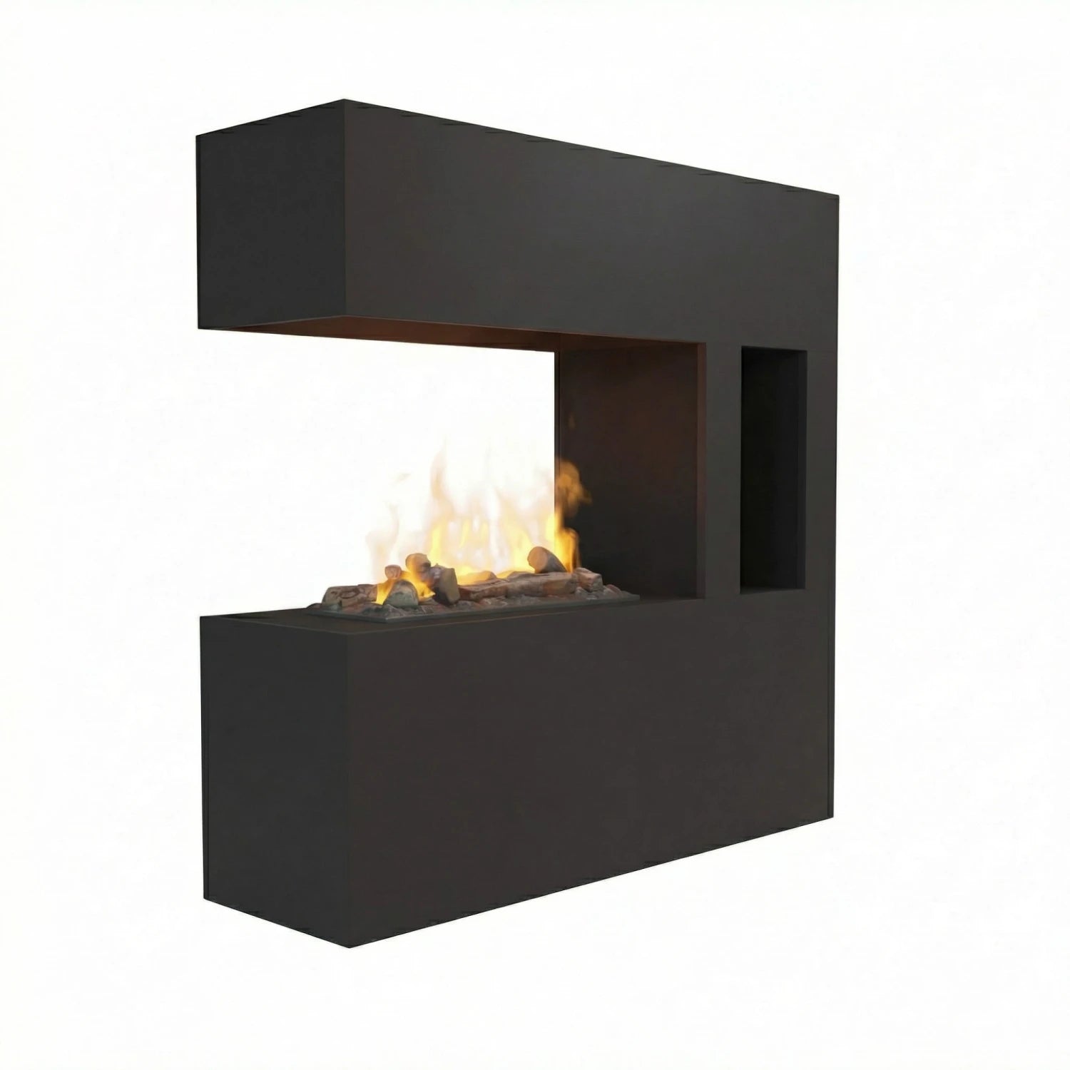 Schiller Pocket Black - OMC 600 | Freestanding Water Vapour Fireplace