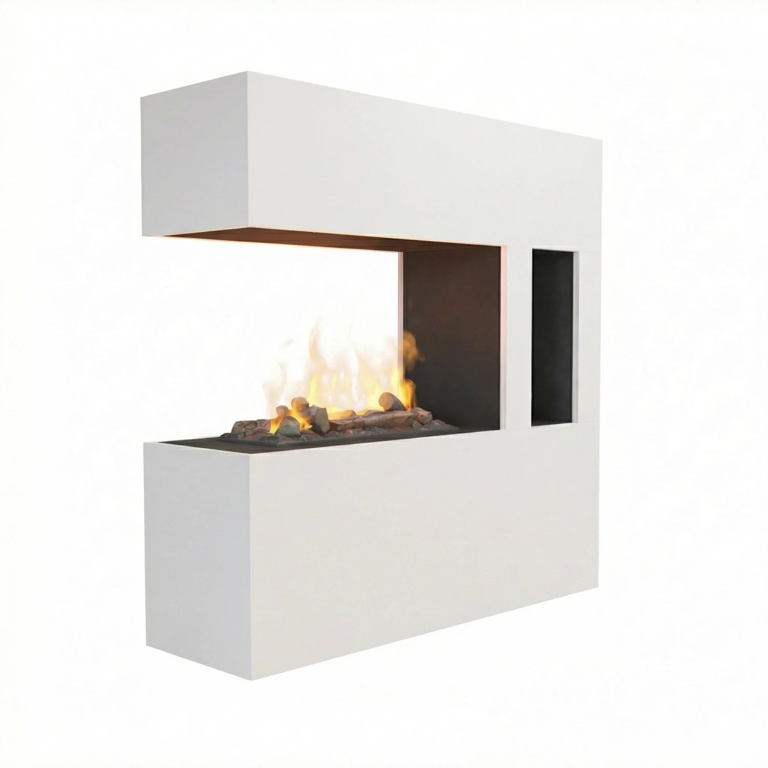Schiller Pocket White - OMC 600 | Freestanding Water Vapour Fireplace