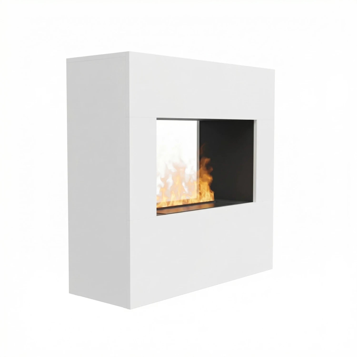 Goethe White - OMC 600 | Freestanding Water Vapour Fireplace