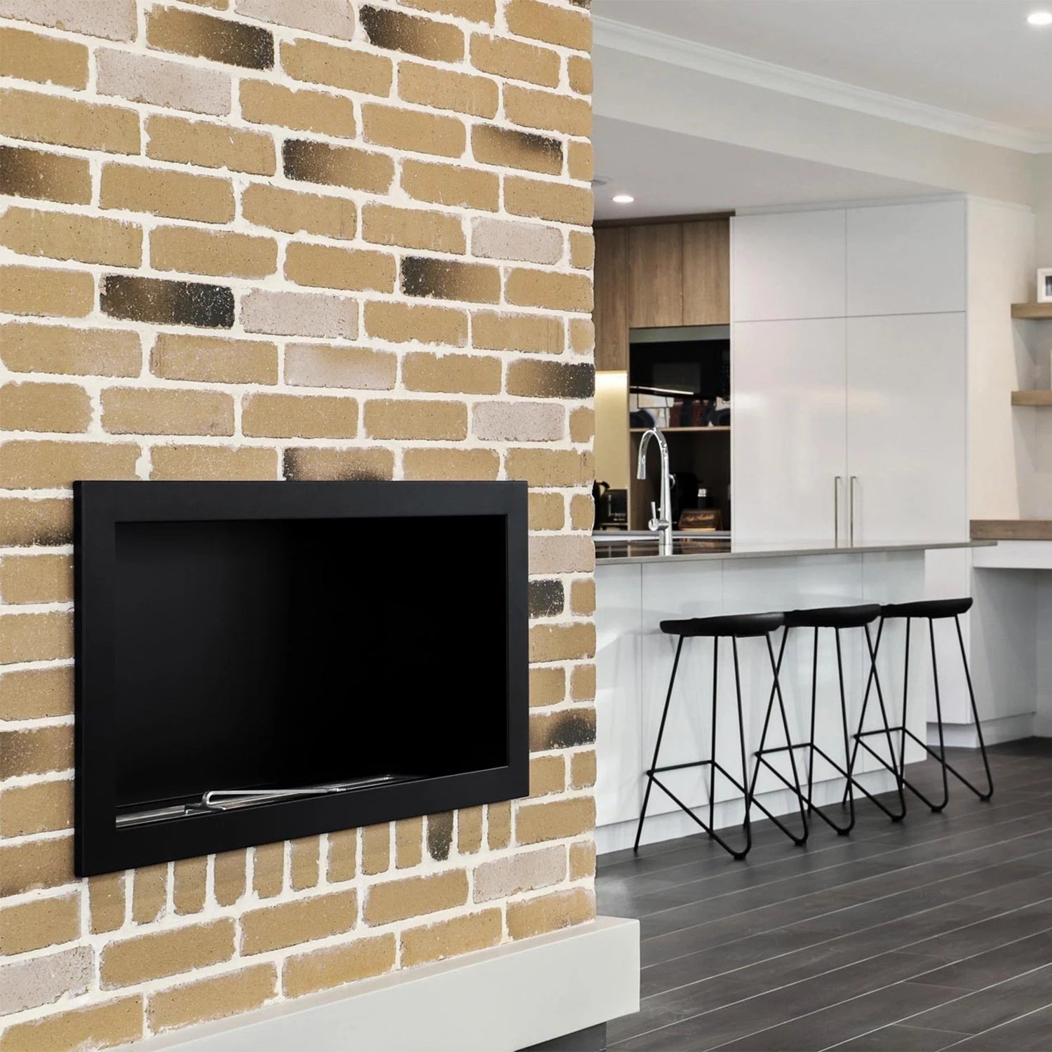 Icon Fires Slimline Firebox SFB1350 - Svart