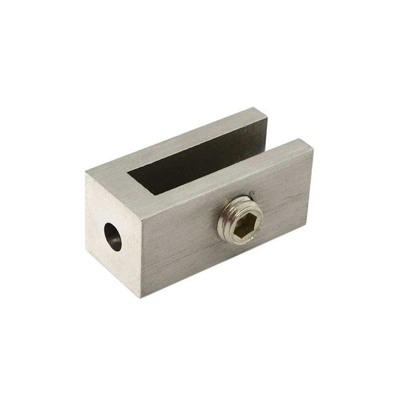 Square Brackets for Safety Glass - Steel