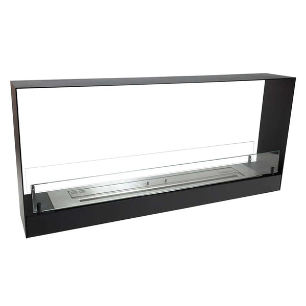 Tvåsidig etanolkamin för inbyggnad - 140 cm