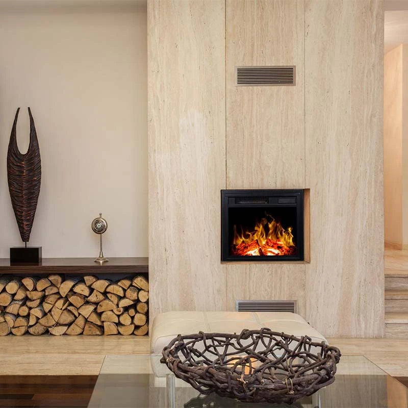 LED Classic Built-in Electric Fireplace - 60 cm