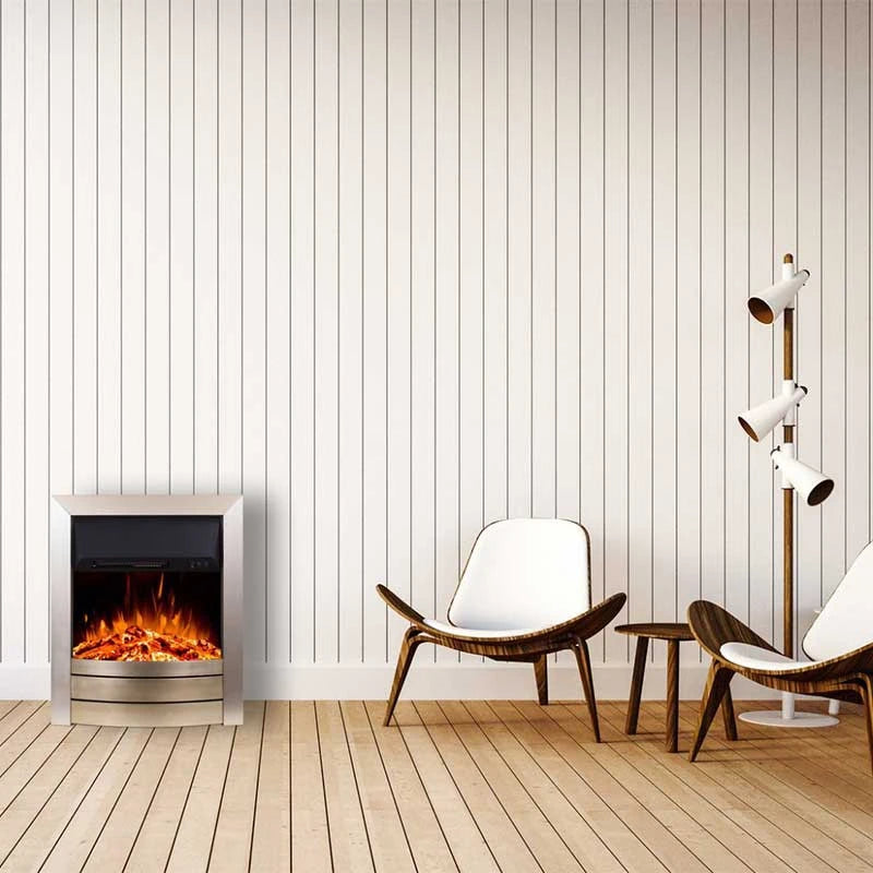 Dexter Silver Electric Fireplace Insert