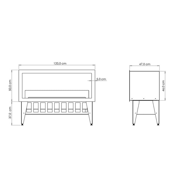 Incanto 1000 Multicolour Built-in Water Vapour Fireplace