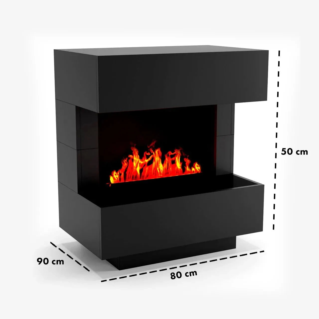 Kleist Black - OMC 600 Vapour Fireplace - Black
