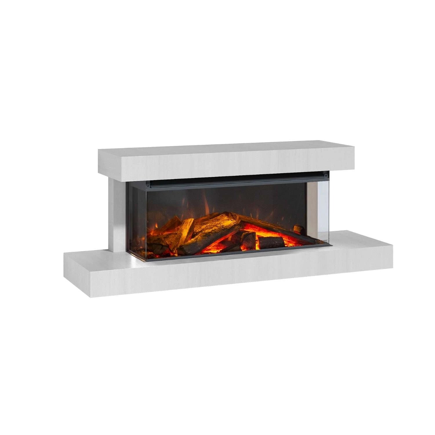 Lumen 870 Wall-Mounted Electric Fireplace – Chalk